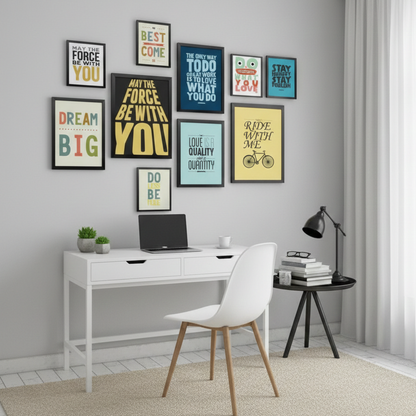 RIDE WITH ME QUOTES – 10 PANEL SET – QUOTES WALL ART