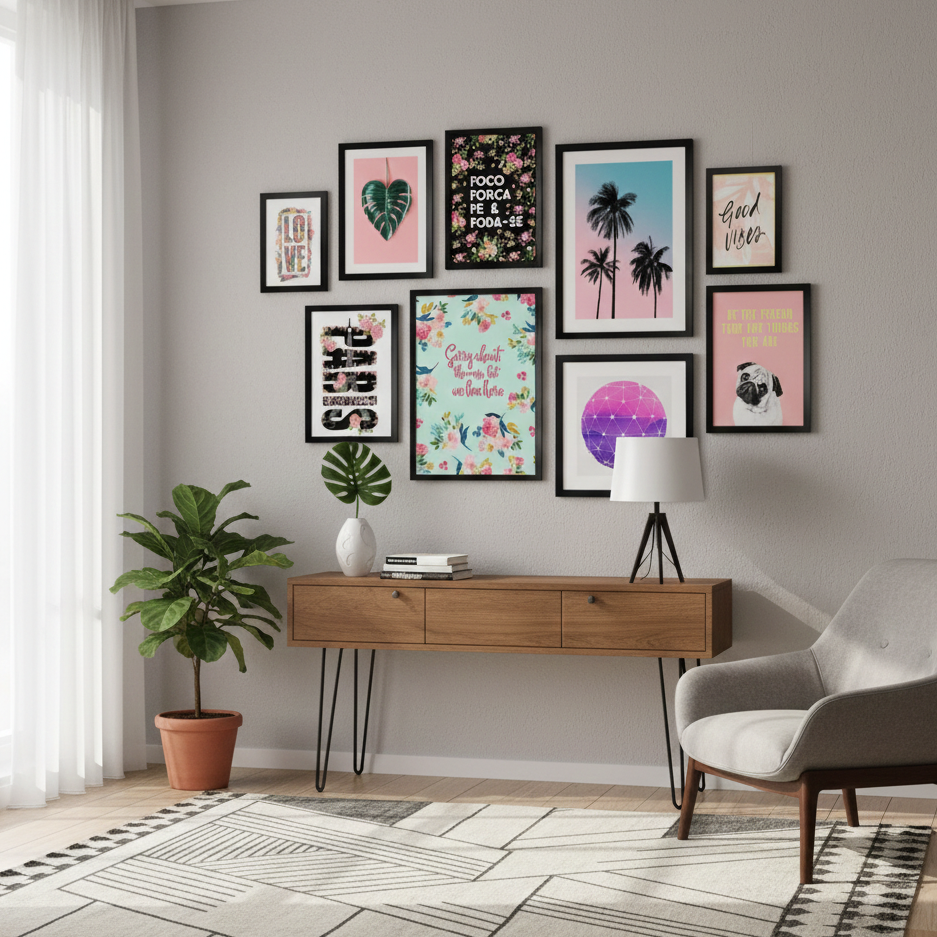 FASHION WALL ART – 9 PANEL SET