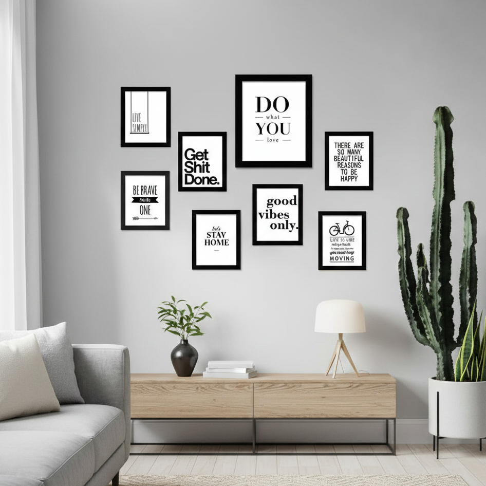 STAY BRAVE QUOTES – 8 PANEL SET – QUOTES WALL ART