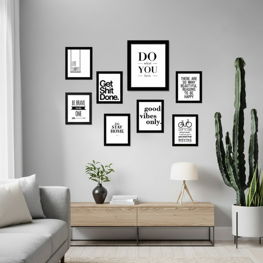 STAY BRAVE QUOTES – 8 PANEL SET – QUOTES WALL ART