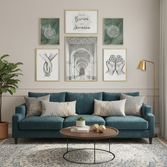 AYAT-UL-KURSI – 6 FRAME SET – ISLAMIC WALL DECOR