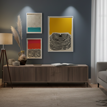 MODERN ABSTRACT ART – 3 PANEL SET – ABSTRACT WALL ART