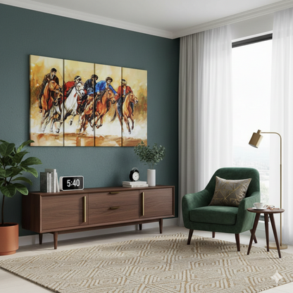 HISTORICAL WALL SETUP – 4 PANEL SET – ANIMAL WALL ART