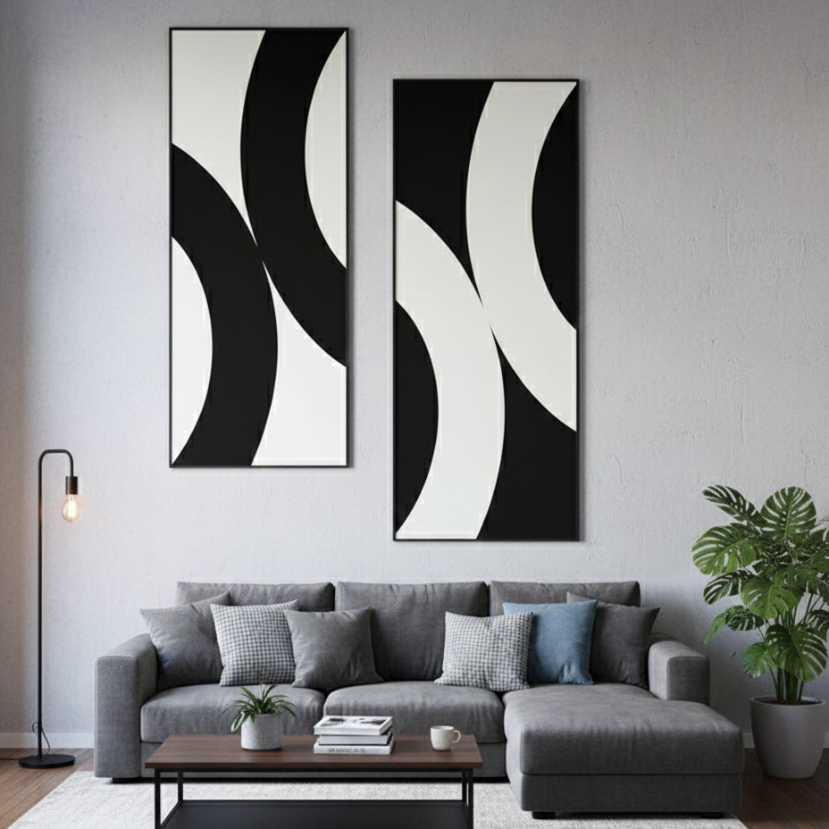 BOLD MARKER LINES – 2 PANEL SET