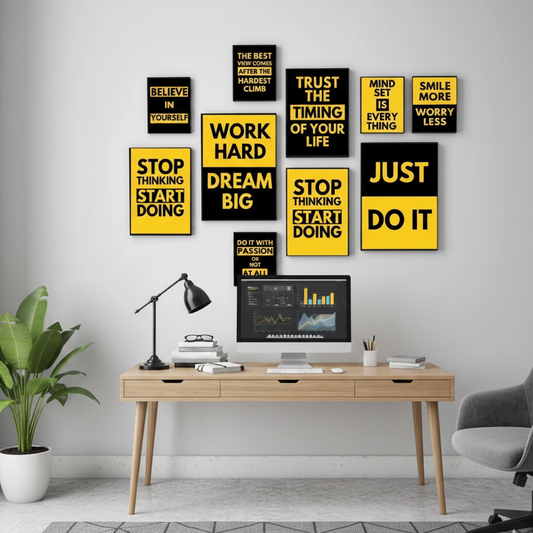 QUOTES – 10 PANEL SET – DECOR WALL ART