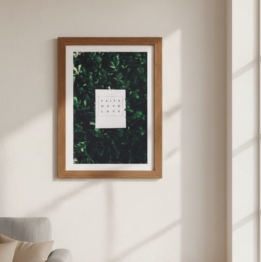 FAITH HOPE LOVE QUOTE – QUOTES WALL ART