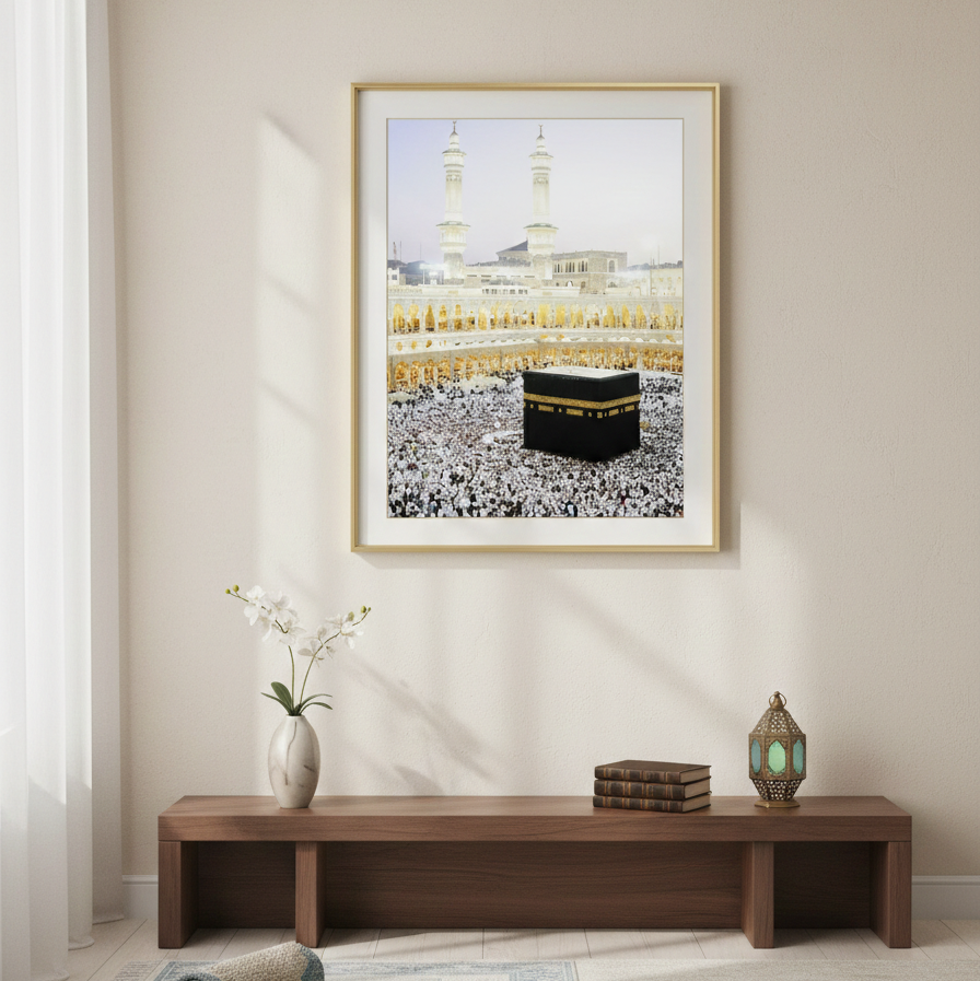 KAABA SHARIF DURING HAJJ – ISLAMIC WALL ART
