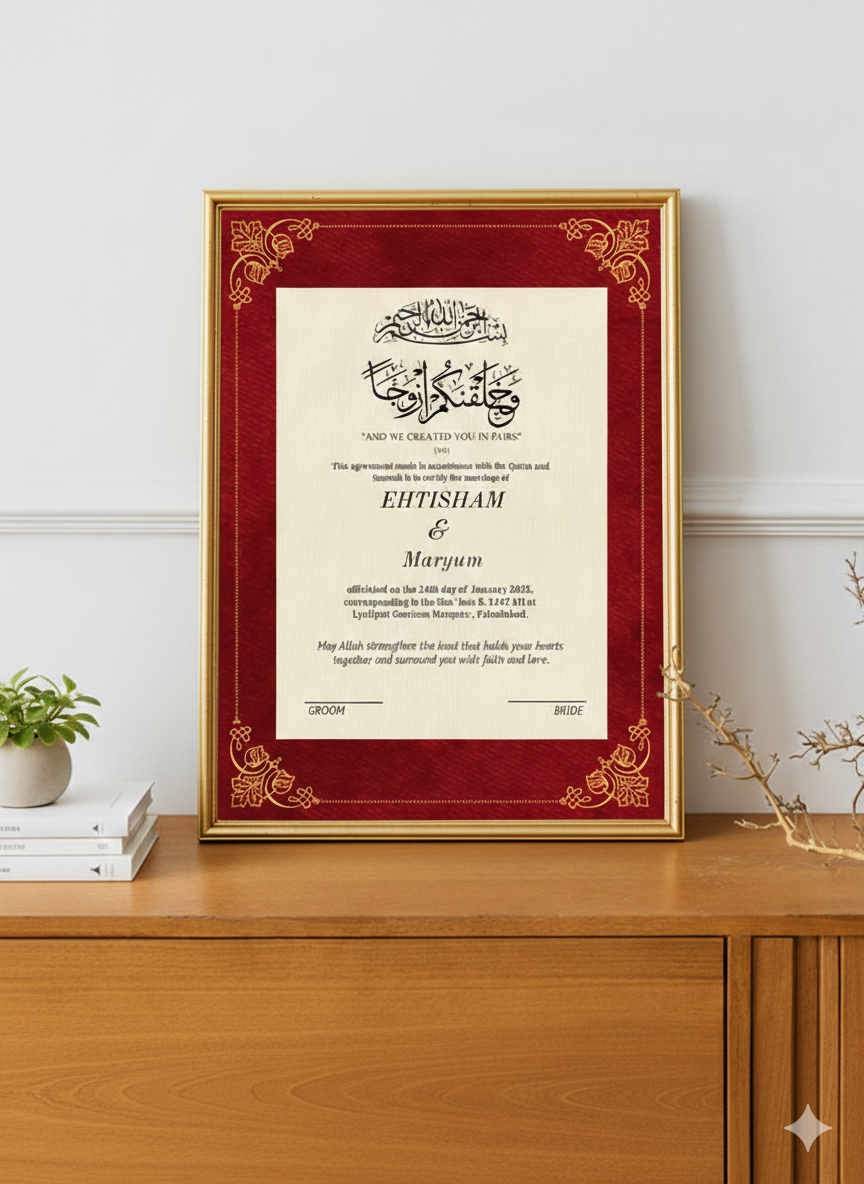 Nikkah Frame Style 18