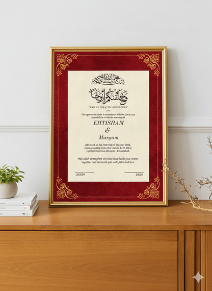 Nikkah Frame Style 18