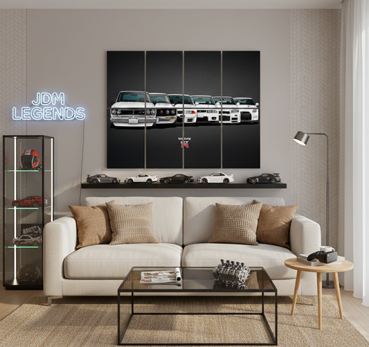 NISSAN CAR SERIES – 4 PANEL ART – AUTOMOTIVE WALL ART