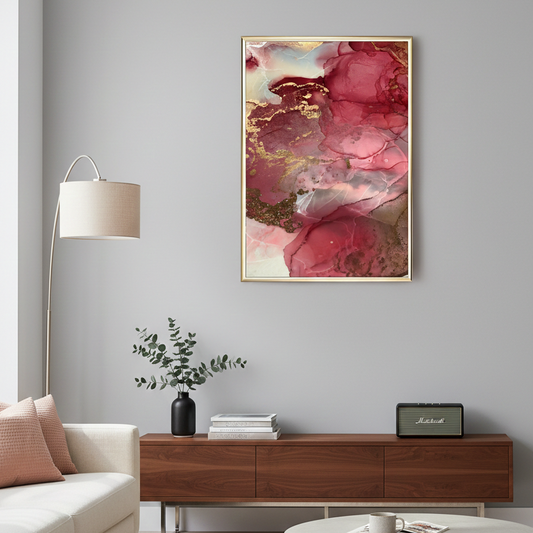 ENERGY OF PINK PAINTING – SINGLE WALL ART