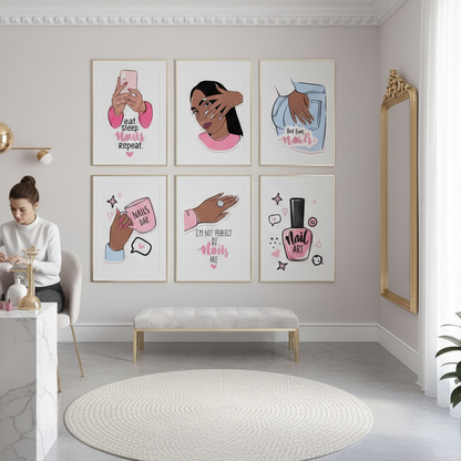 NAILS DAY – 6 PANEL SET – FASHION WALL ART