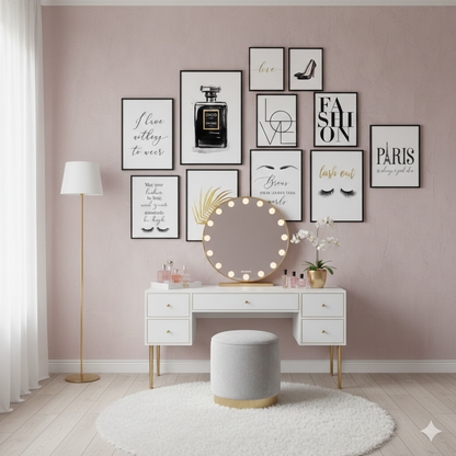 COCO LOVE PARIS FESHION – 11 PANEL SET – FASHION WALL ART