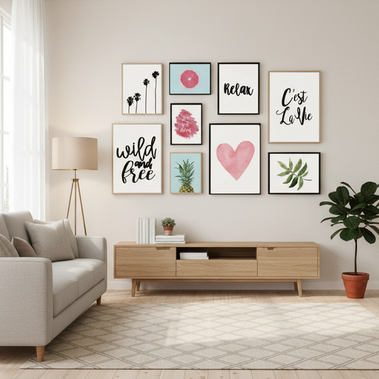 RELAX WILD AND FREE QUOTES – 9 PANEL SET