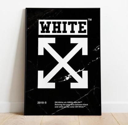 OFF WHITE LOGO – SINGLE WALL ART