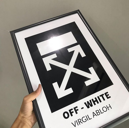 OFF WHITE VA LOGO – SINGLE WALL ART