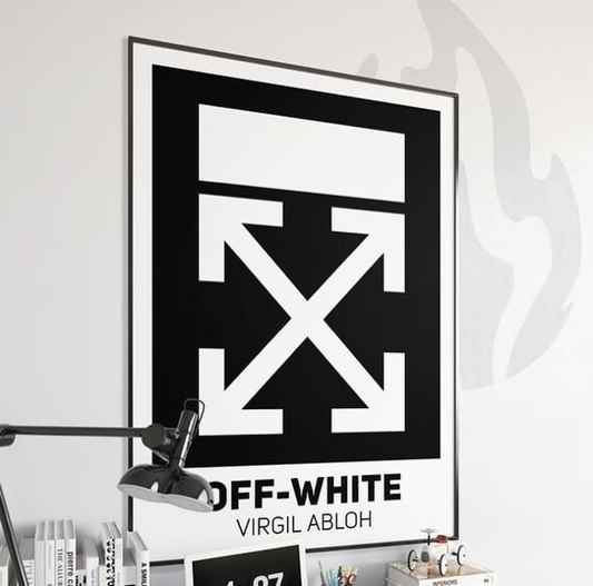 OFF WHITE VA LOGO – SINGLE WALL ART
