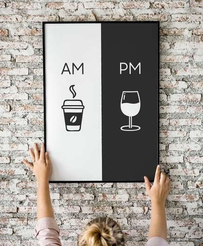 AM PM WALL HANGING – SINGLE WALL ART