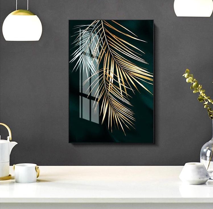 NORDIC LUXURY LEAF PLANT – FLORAL WALL ART