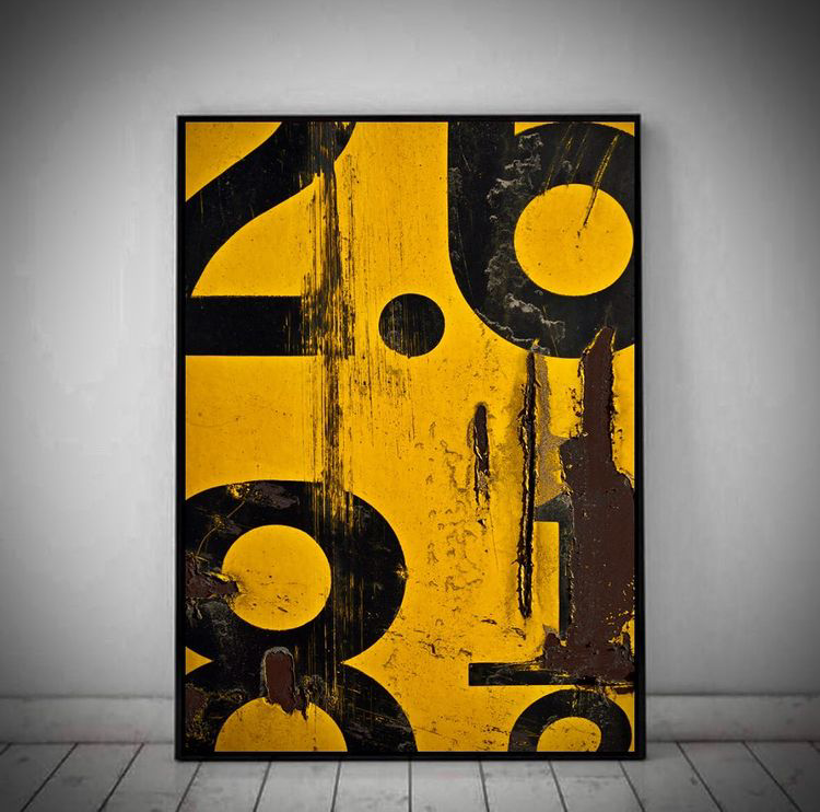 YELLOW AESTHETIC WALL ART – SINGLE WALL ART