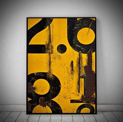 YELLOW AESTHETIC WALL ART – SINGLE WALL ART