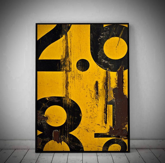 YELLOW AESTHETIC WALL ART – SINGLE WALL ART