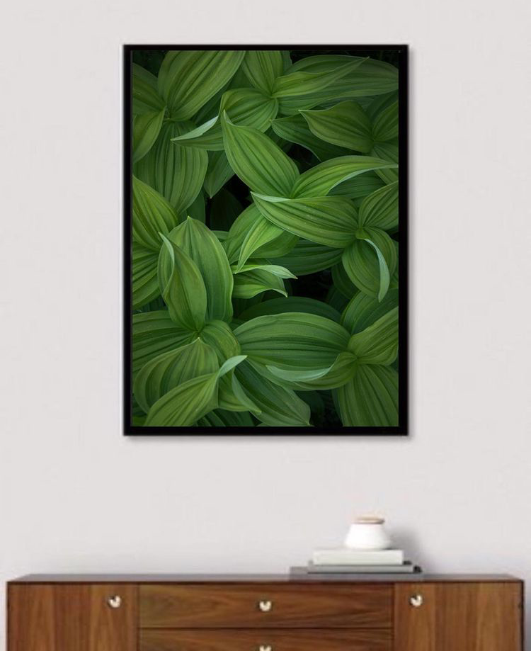 GREEN LEAF WALL ART – SINGLE WALL ART