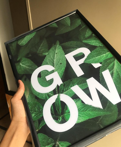 G R O W LEAFS WALL ART – SINGLE WALL ART