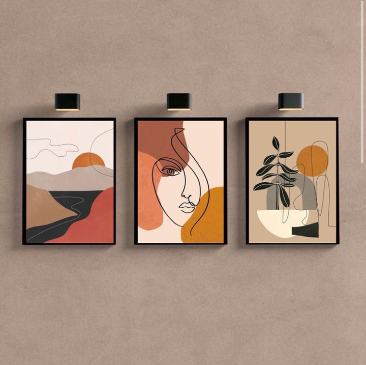 SUNSET BOHO ART – 3 PANEL SET