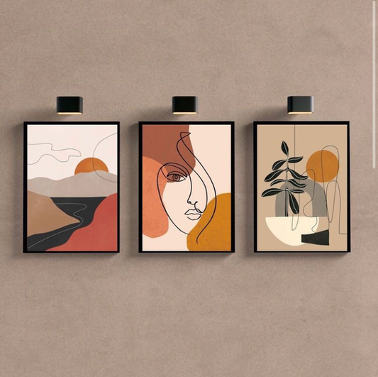 SUNSET BOHO ART – 3 PANEL SET