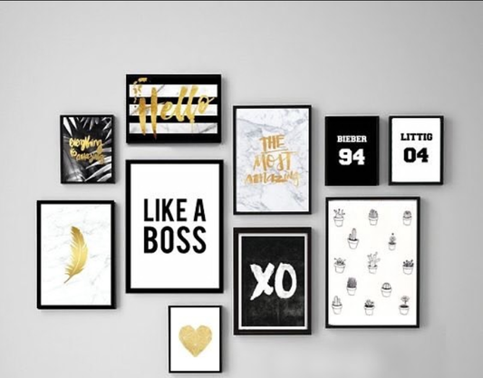 LIKE A BOOS HEART SHAPE XO – 10 PANEL SET