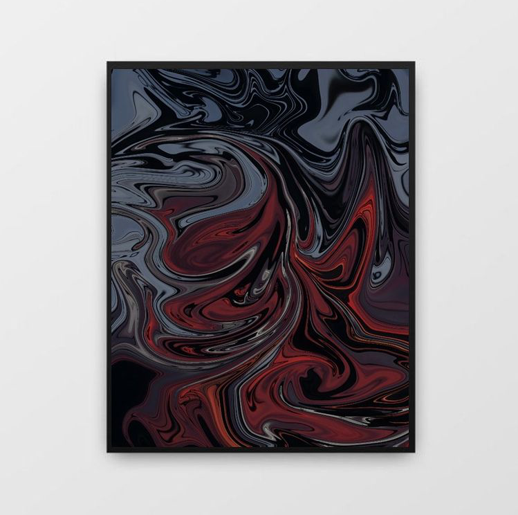 LIQUID TEXTURE WALL ART – SINGLE WALL ART