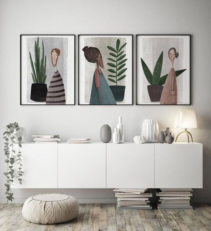 EKINAKIS THREE PLANTS – 3 PANEL SET