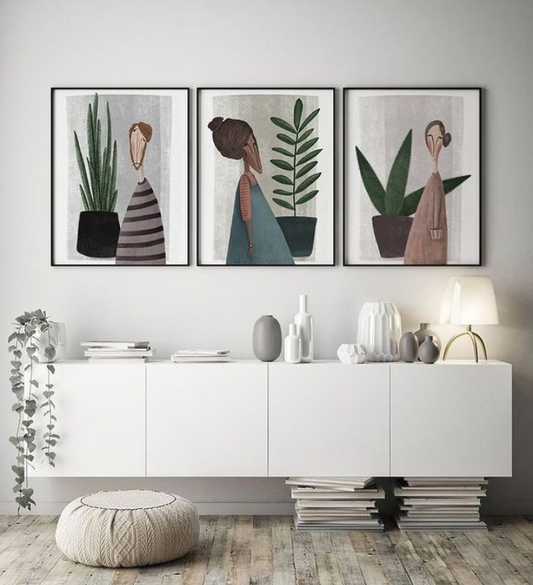 EKINAKIS THREE PLANTS – 3 PANEL SET