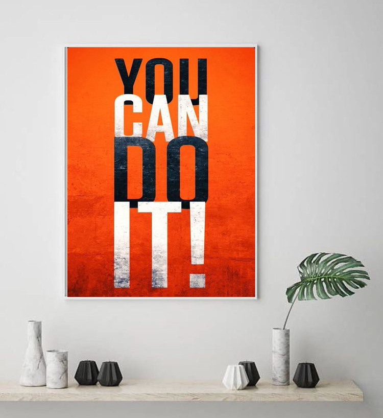 YOU CAN DO IT QUOTE – QUOTES WALL ART