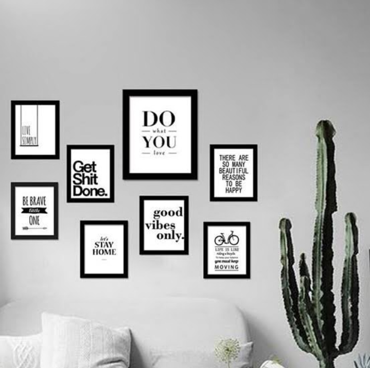 STAY BRAVE QUOTES – 8 PANEL SET – QUOTES WALL ART