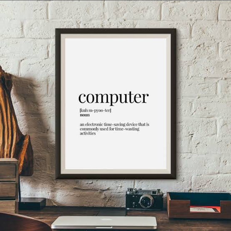 COMPUTER DEFINITION WALL ART – SINGLE WALL ART