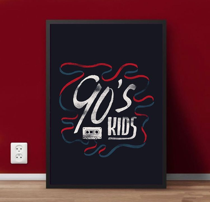 90’S KIDS WALL ART – SINGLE WALL ART