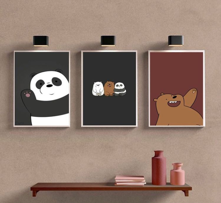 BEARS – 3 PANEL SET – ANIMALS WALL ART