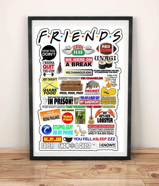 FRIENDS TV SHOW QUOTES – QUOTES WALL ART