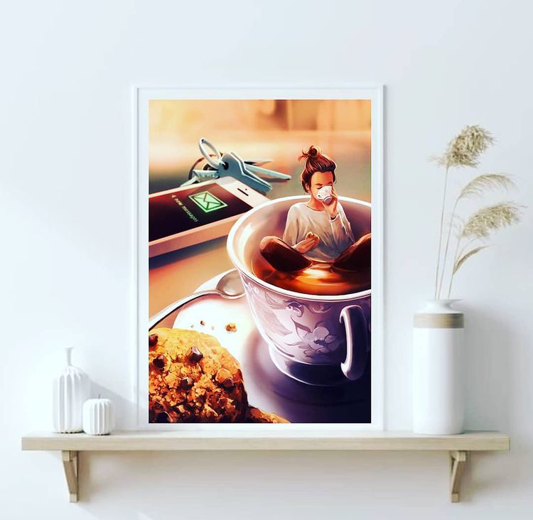 TEA LOVER WALL HANGING – SINGLE WALL ART