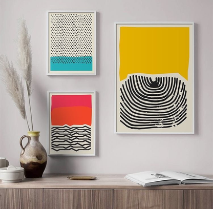 MODERN ABSTRACT ART – 3 PANEL SET – ABSTRACT WALL ART