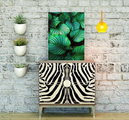 GREEN LEAF WALL HANGING – SINGLE WALL ART