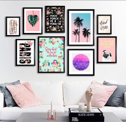 FASHION WALL ART – 9 PANEL SET