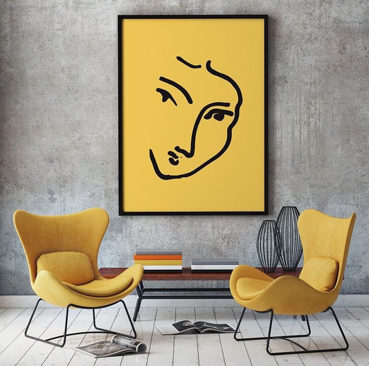 HENRI MATISSE LINE PAINTING – HAND PAINTING WALL ART