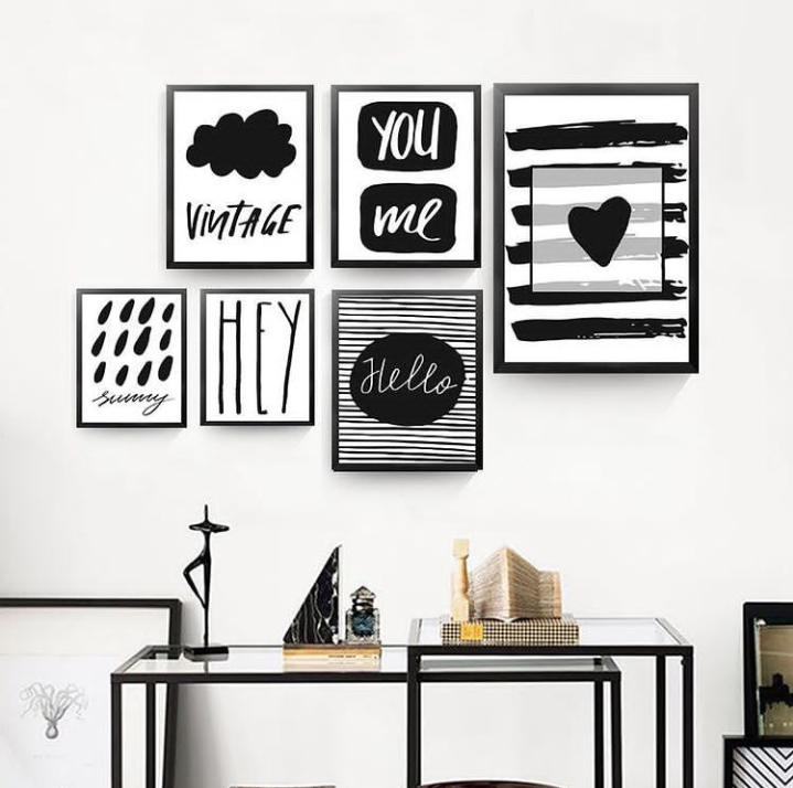 LOVE ME QUOTES – 6 PANEL SET – QUOTES WALL ART