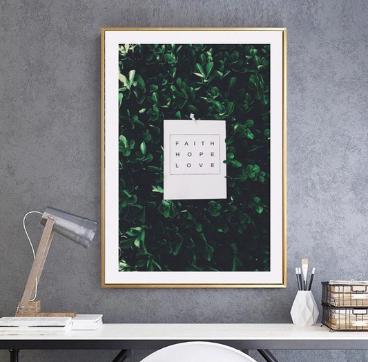 FAITH HOPE LOVE QUOTE – QUOTES WALL ART