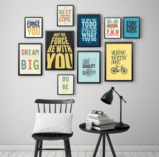 RIDE WITH ME QUOTES – 10 PANEL SET – QUOTES WALL ART
