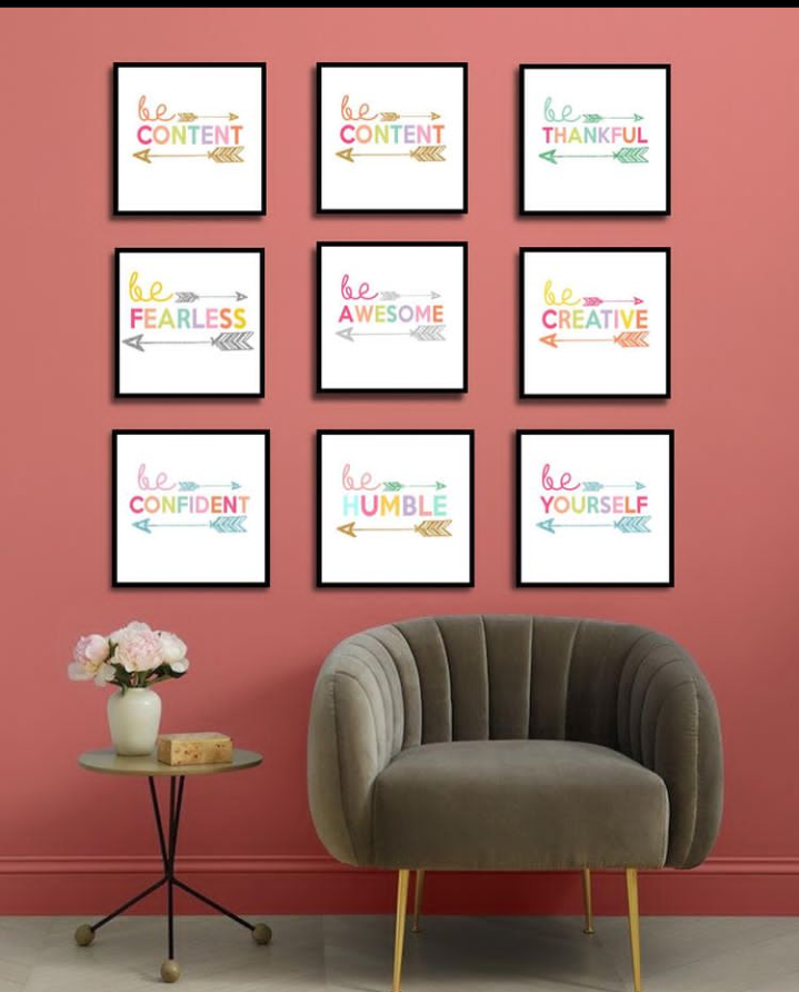 MOTIVATIONAL QUOTES – 9 PANEL SET
