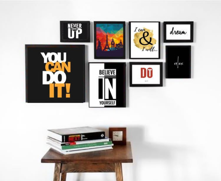 YOU CAN DO IT QUOTES – 8 PANEL SET – QUOTES WALL ART